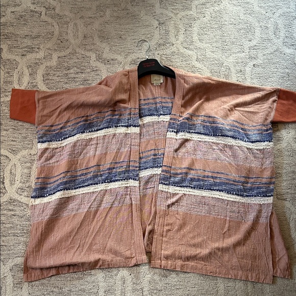 Elevenses Textured Rust Cardigan - Picture 3 of 3